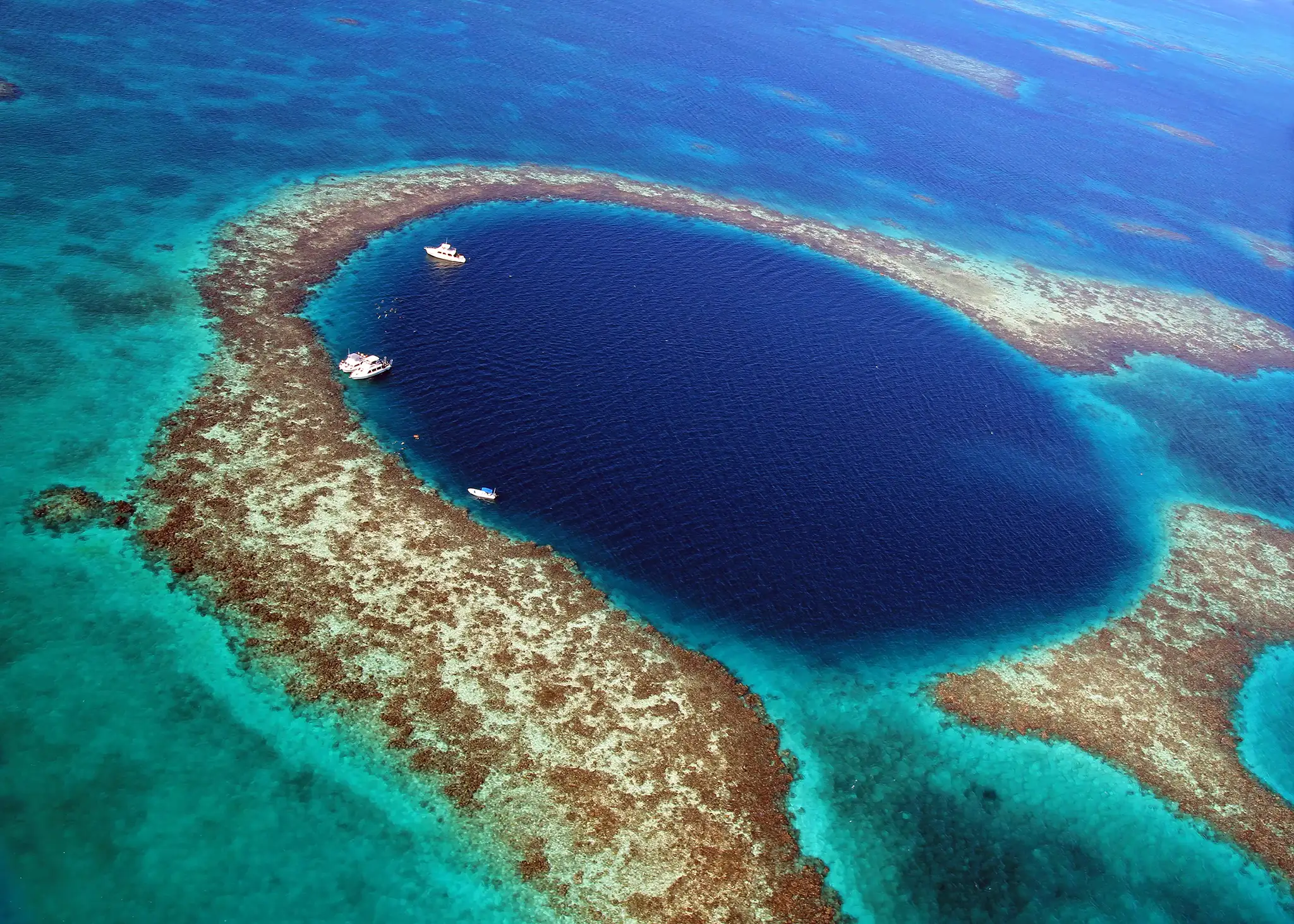 Great Blue Hole in Belize.