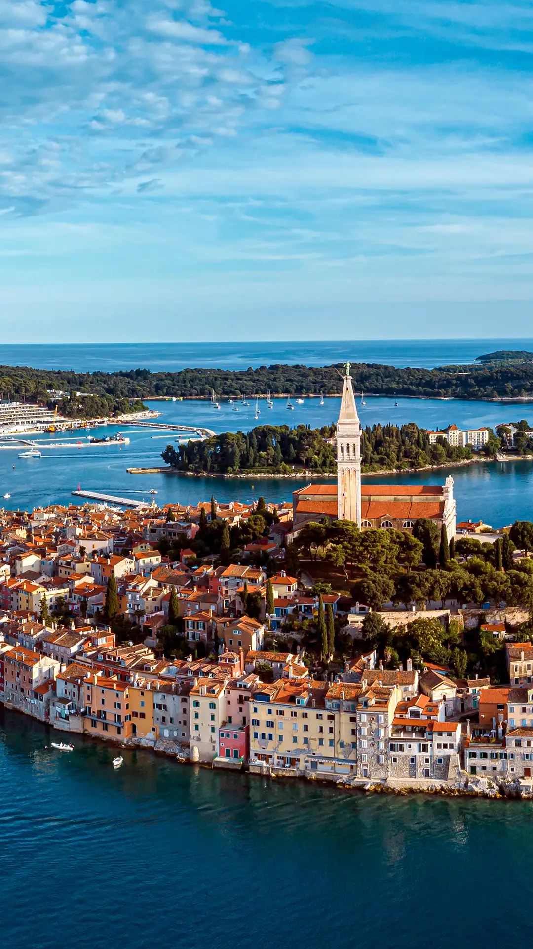 The old town of Rovinj, Istria, Croatia.