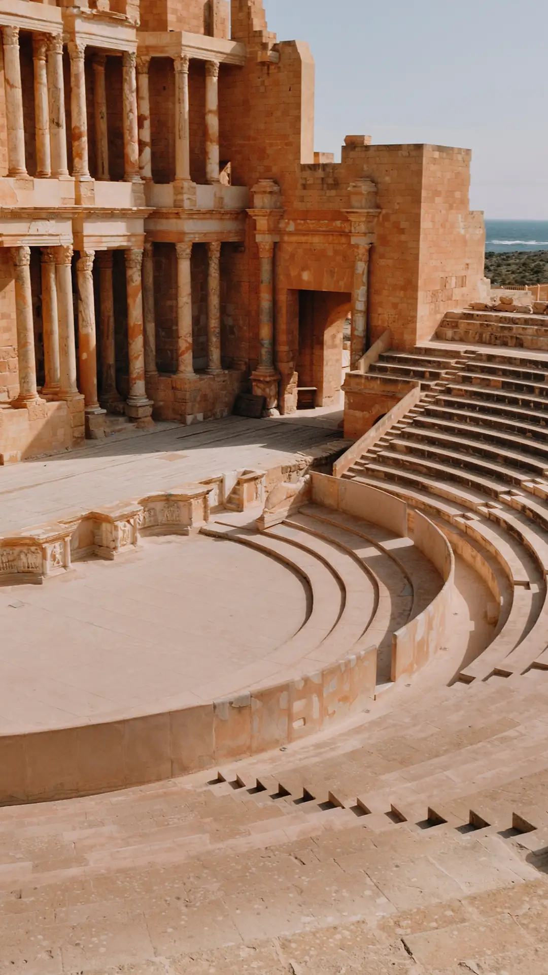 Ruins of the city of Sabratha, ancient 