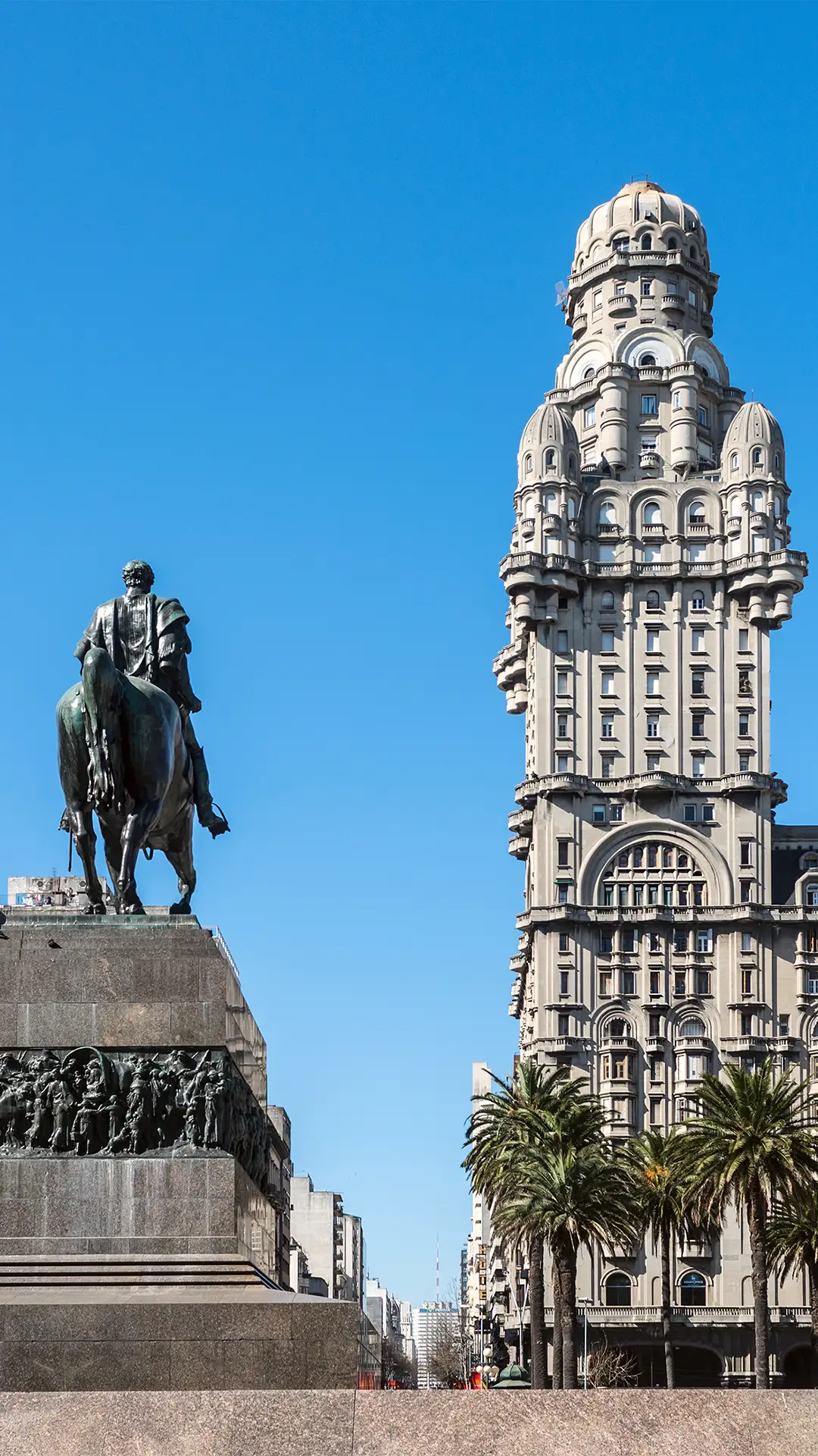 Salvo Palace on the Independence Square, Montevideo, Uruguay.