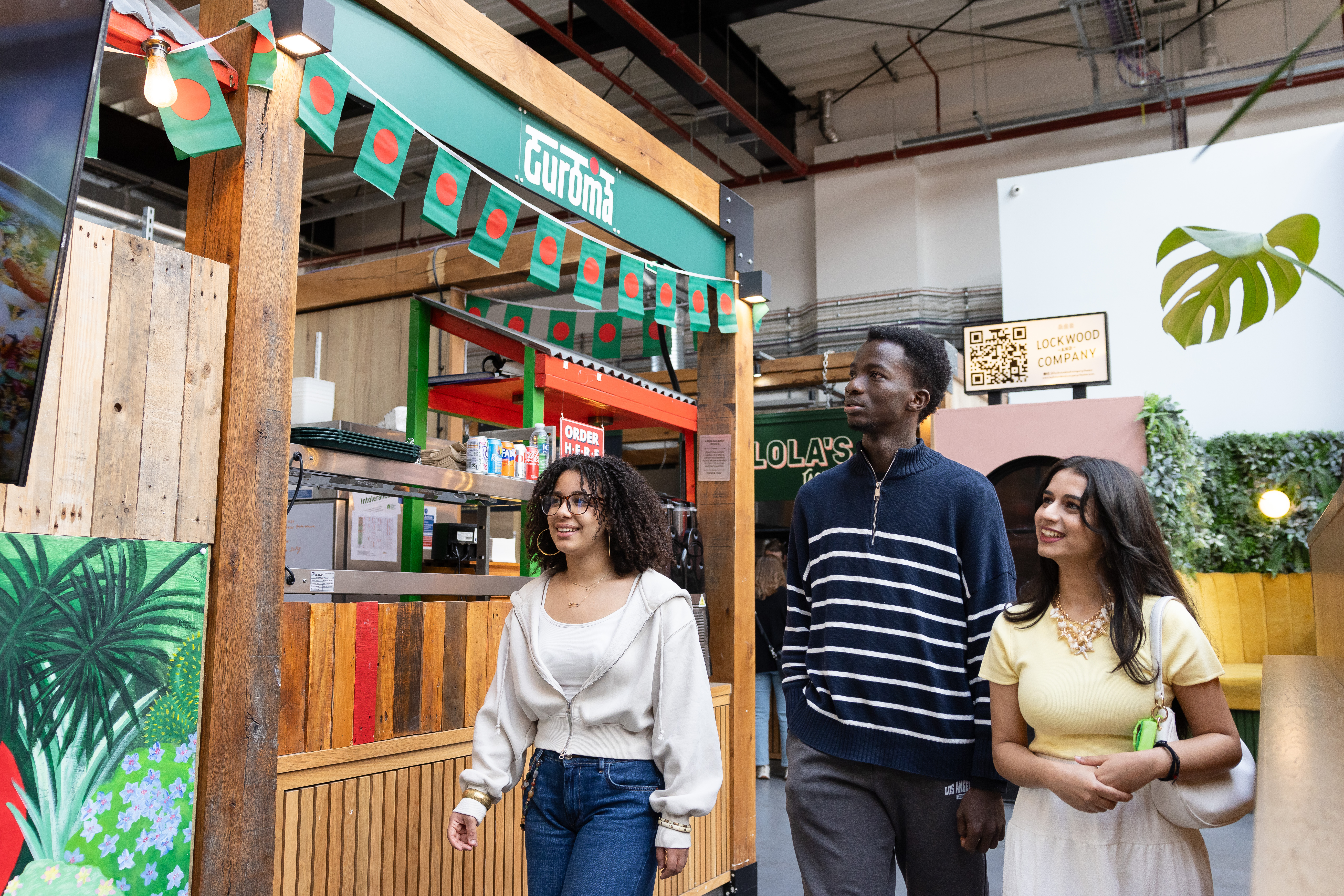 Students in the Chester Market