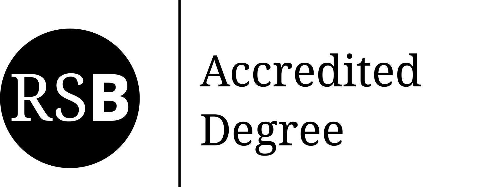 RSB Accredited Degree logo