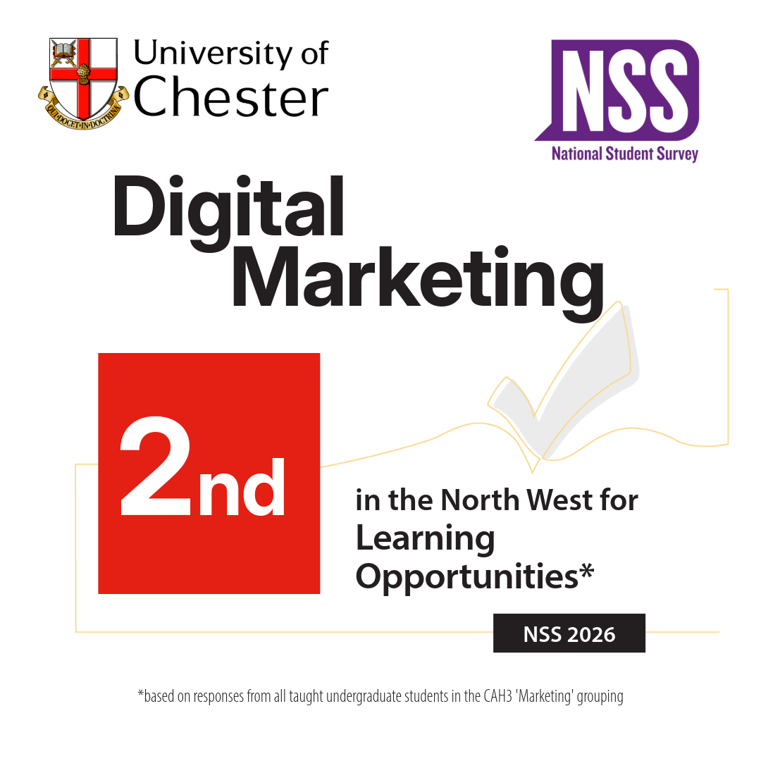 Digital Marketing second in North West for Learning Opportunities
