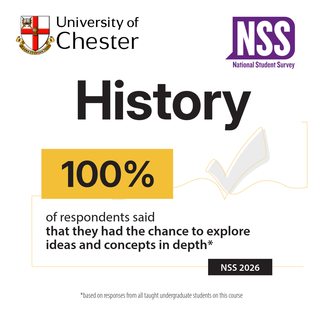 100% of respondents in their History said they had the chance to explore ideas and concepts in depth