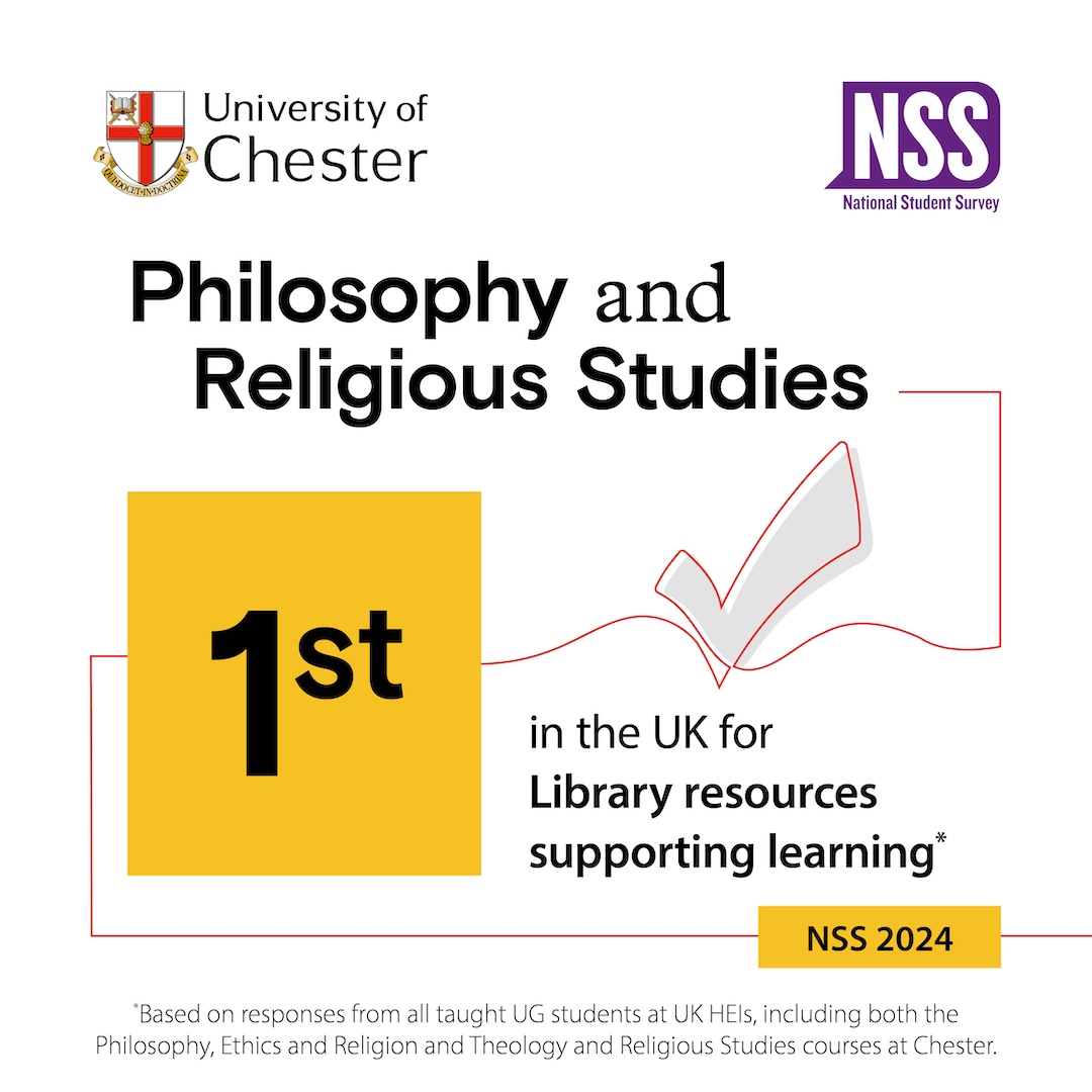Philosophy and Religious Study 1st in Library resources in the UK