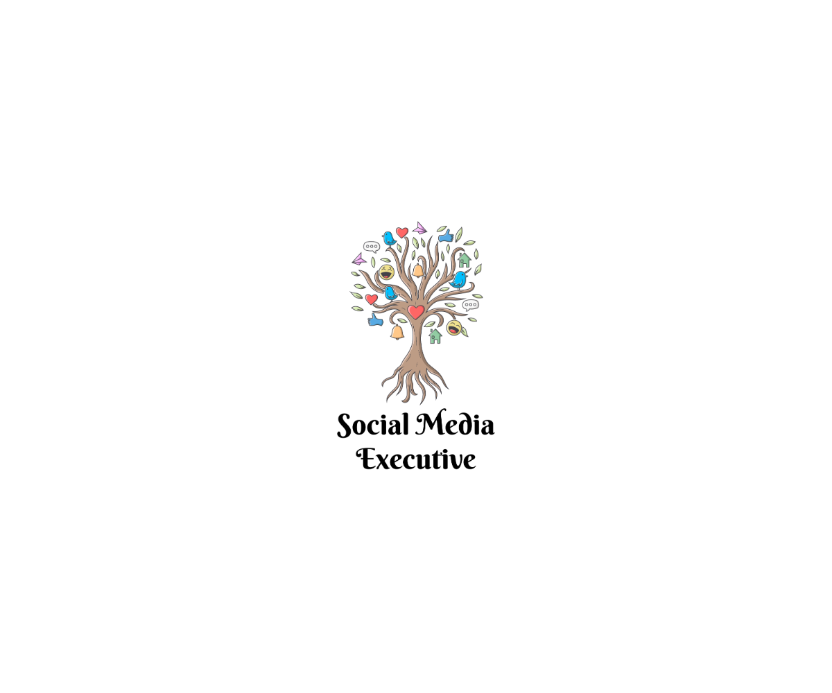 Social Media Executive Logo with text