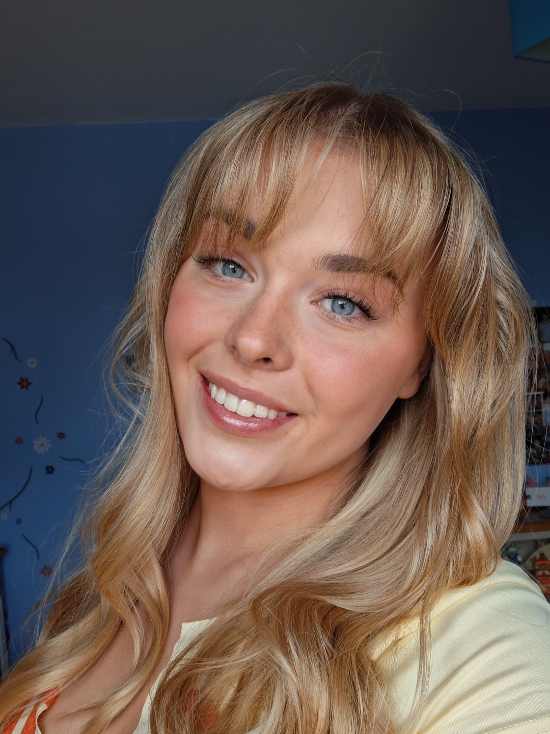 A student smiling