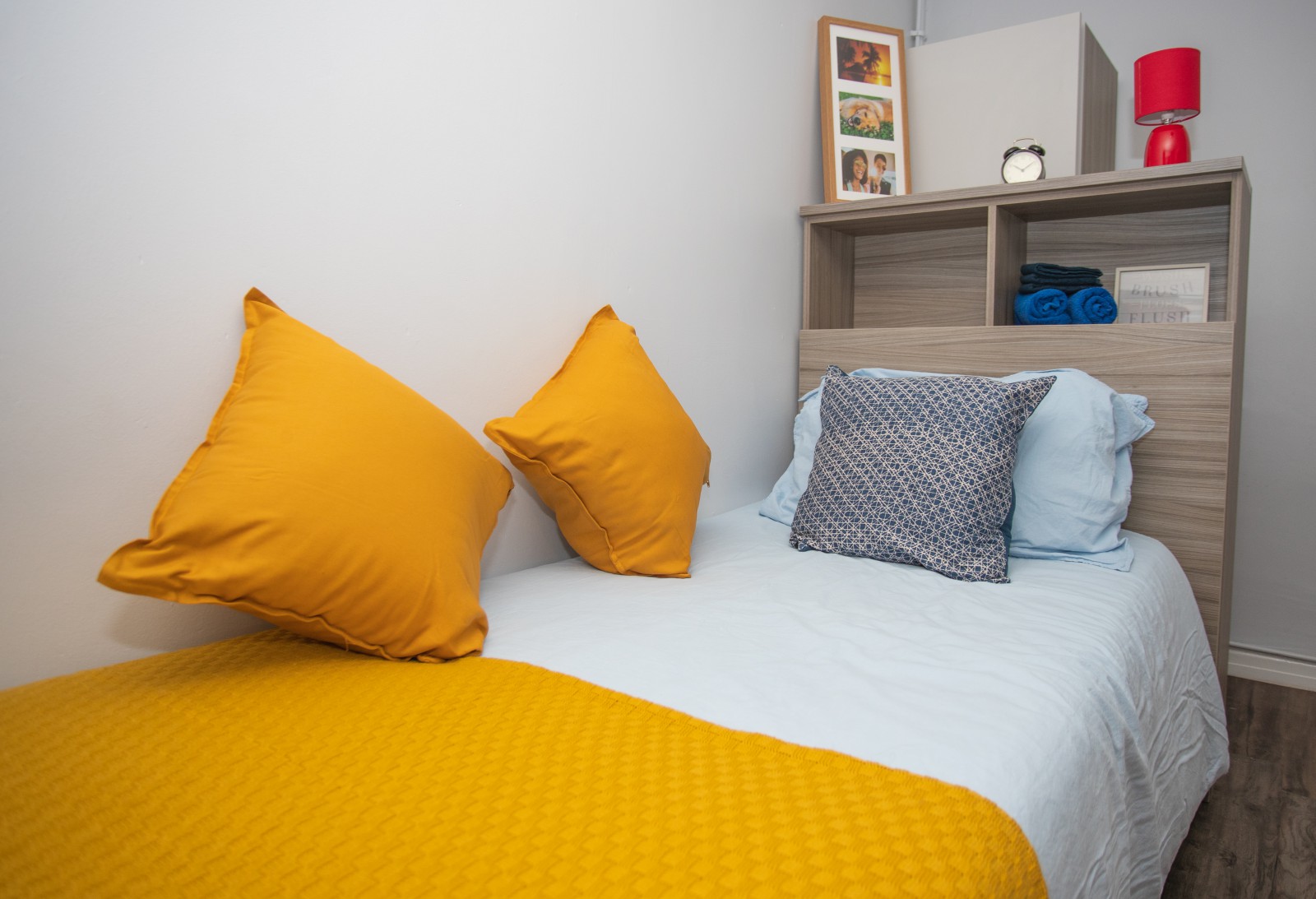 A bedroom in Church College Close