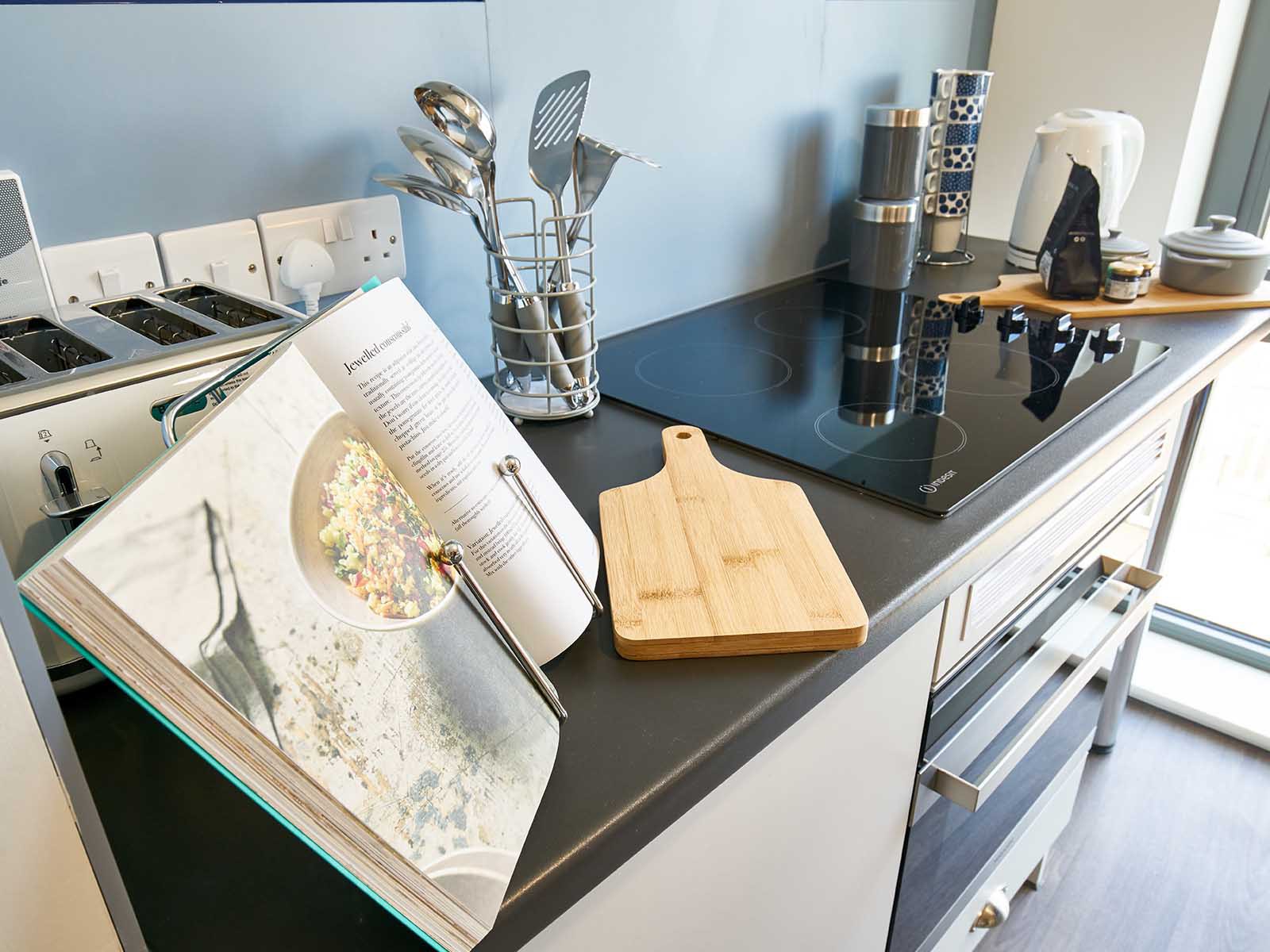 A kitchen in Granary Studios
