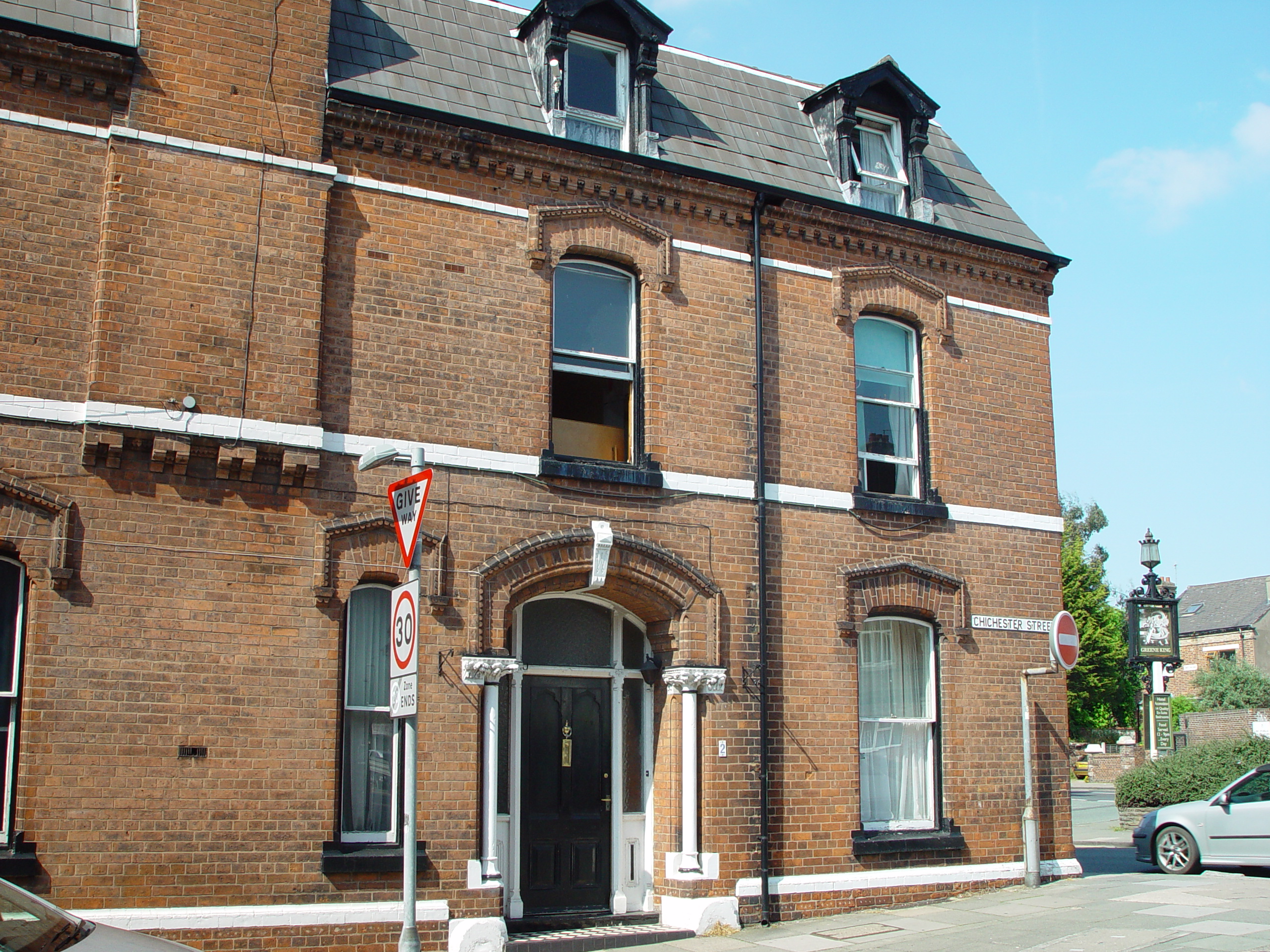 Exterior of Chichester Street property