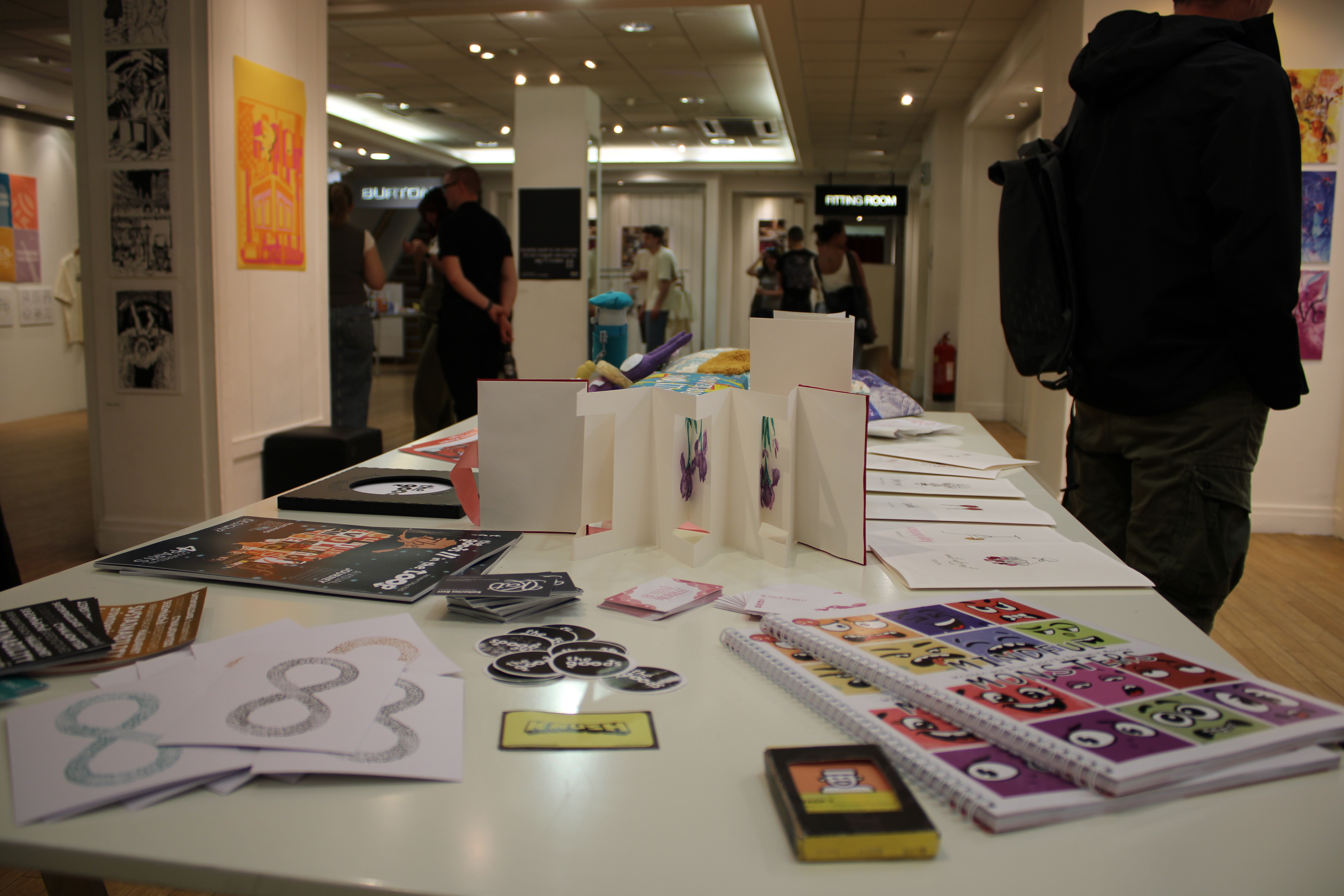 Graphic design work on display at exhibition