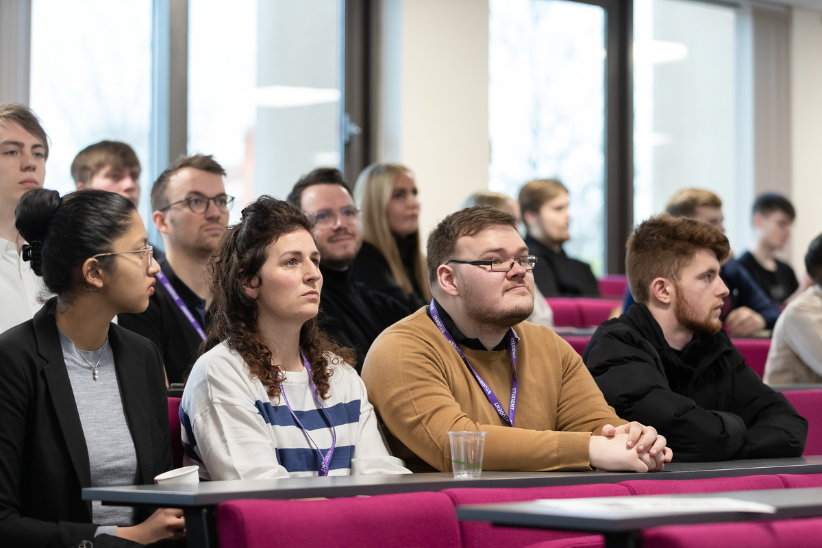 A group of students in a lecture