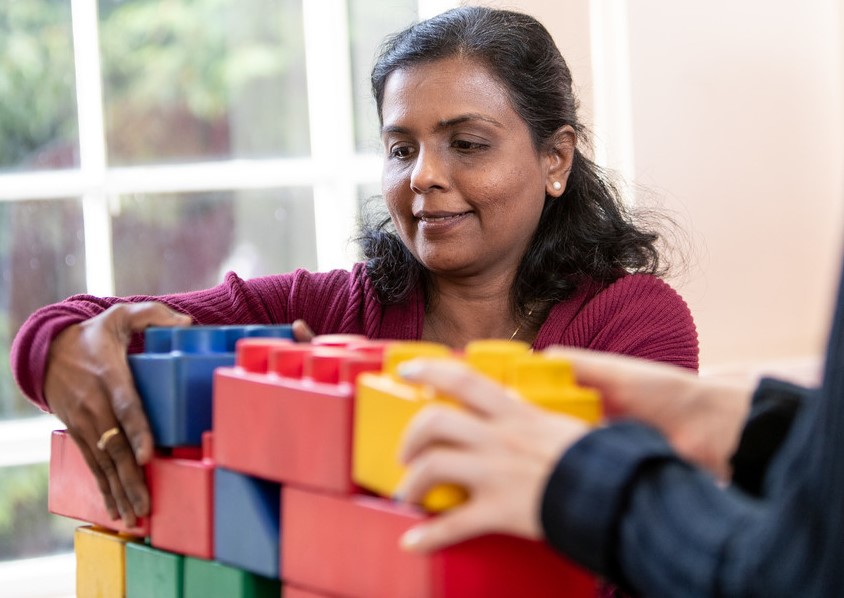 blog version of student with blocks