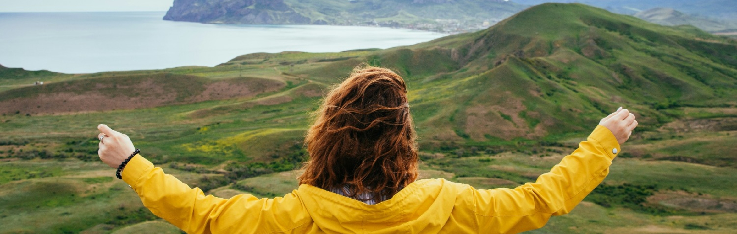 Mountain and lake scene