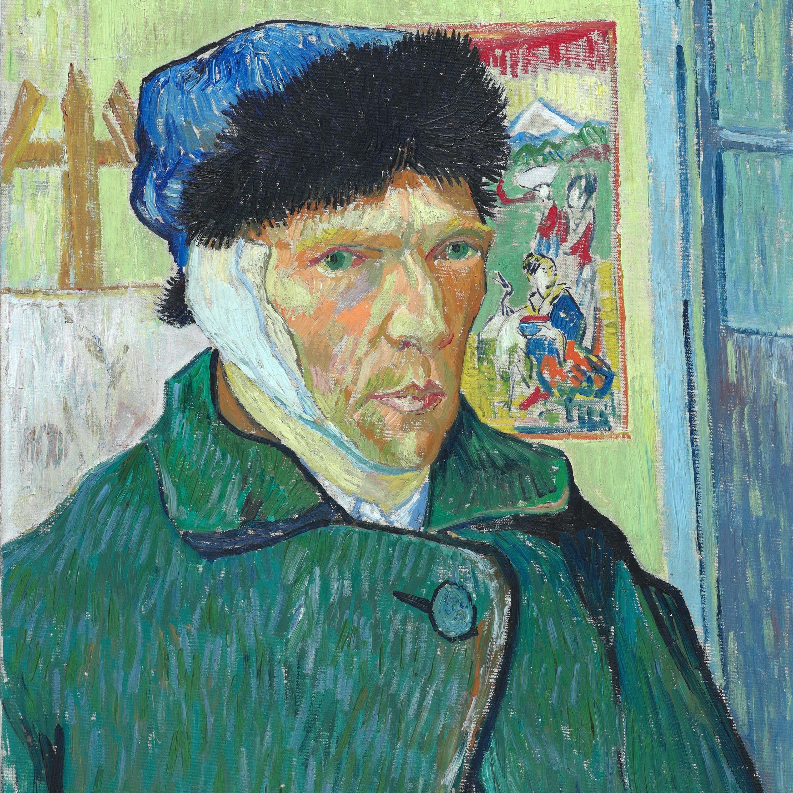 Vincent Van Gogh Self-portrait with bandaged ear (1889)
