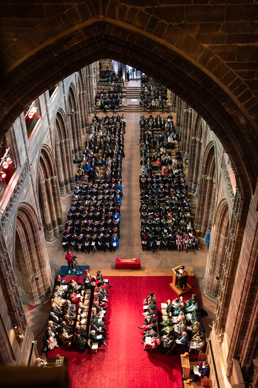 Chester Cathedral at Graduation