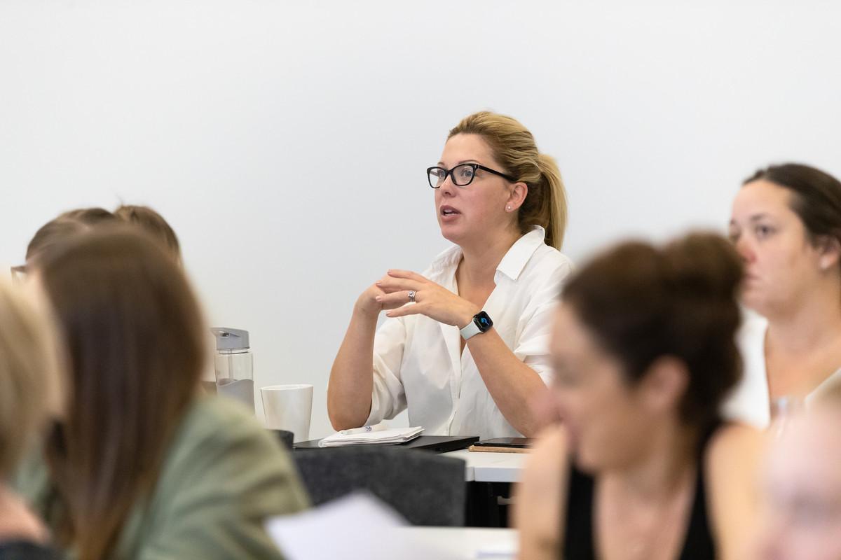 Students on the Social Work MA course at the University of Chester take part in a seminar discussion, developing advanced social work knowledge, critical thinking and professional practice skills.