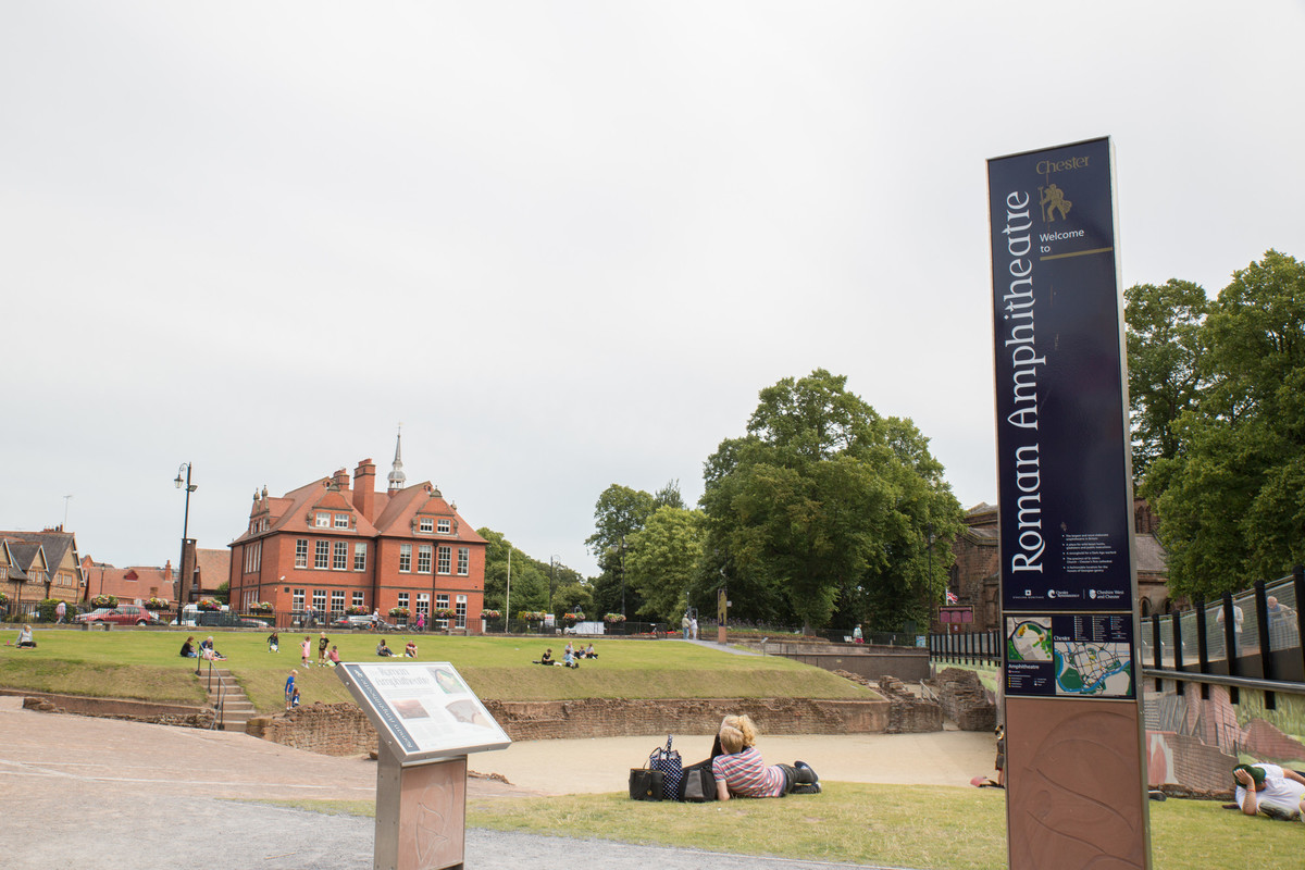 people in the chester amphitheatre