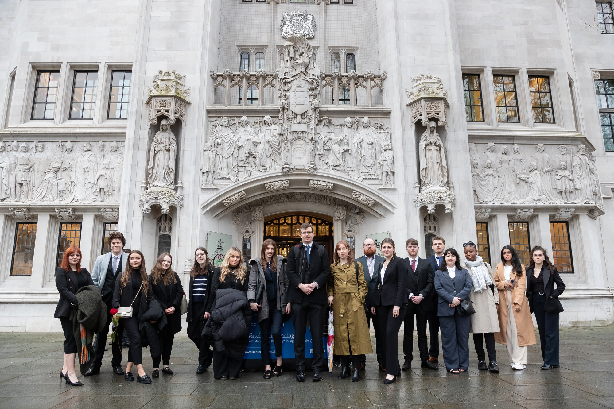 Chester Law School students and staff at The Supreme Court.