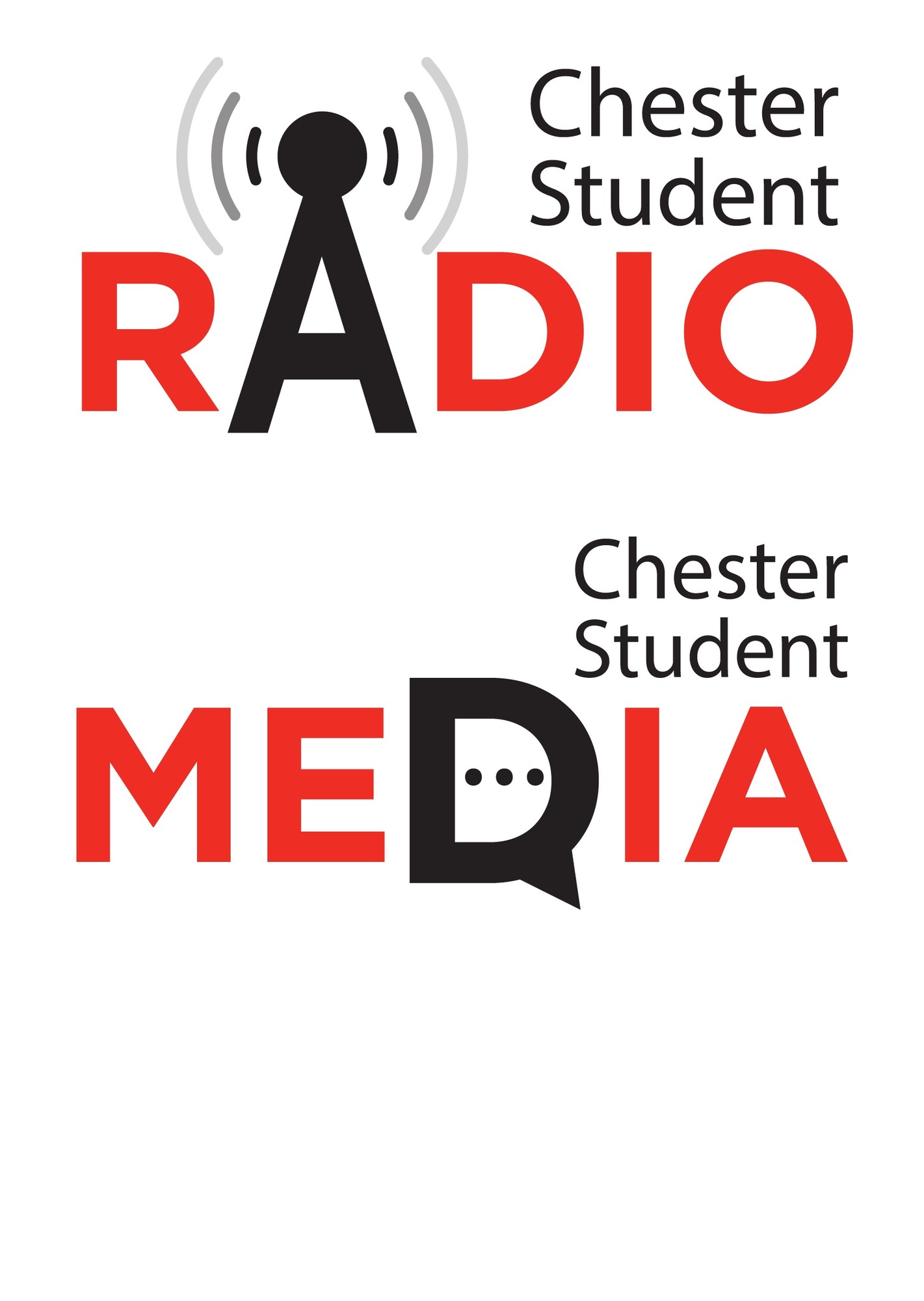 Chester Student Media and Chester Student Radio logos