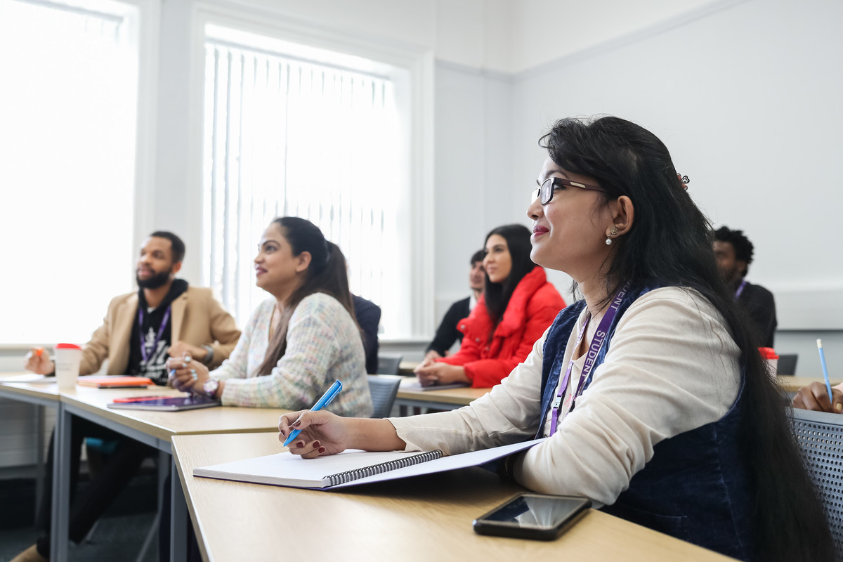 A group of students in a lecture