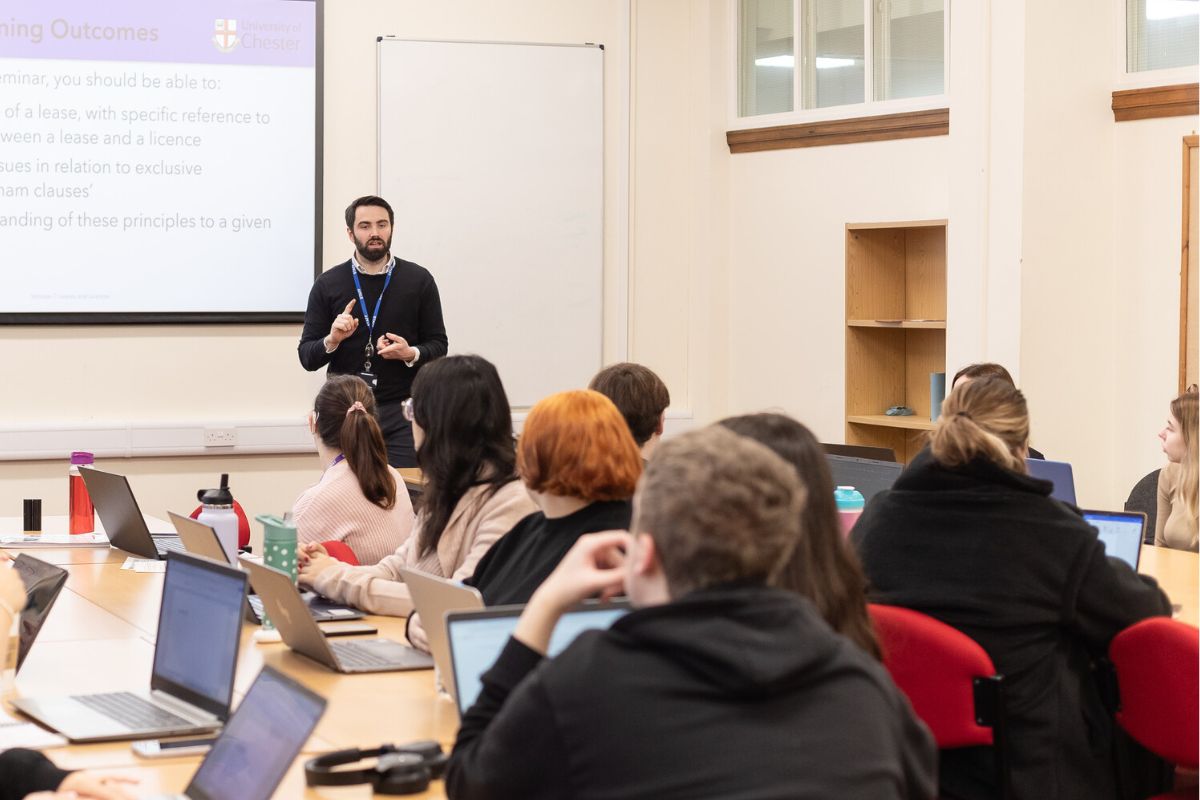 A Law School lecture.