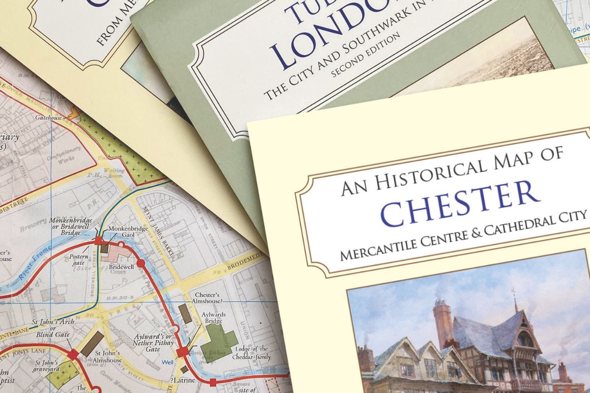 The front cover of the new publication overlapping part of the map which is featured inside.