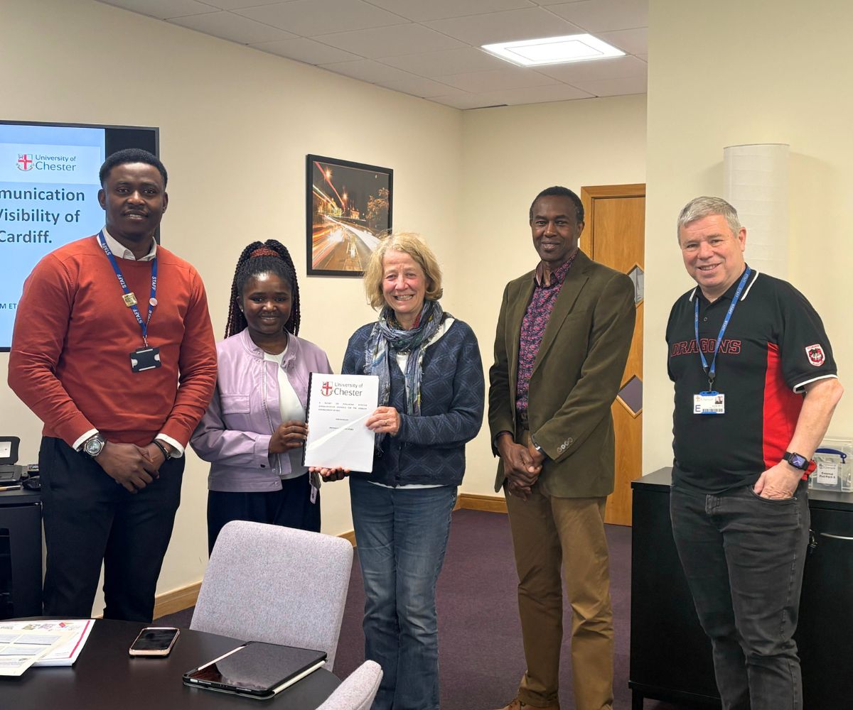 Dr Trevor Omuruyi, Patience Etorh, Gabriela Todd, Derrick Stephenson and Joseph McArdle.