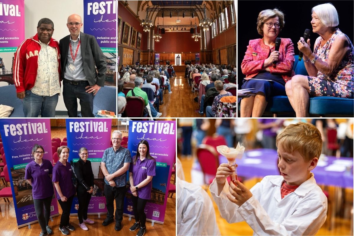 Images from past Chester Festivals of Ideas.