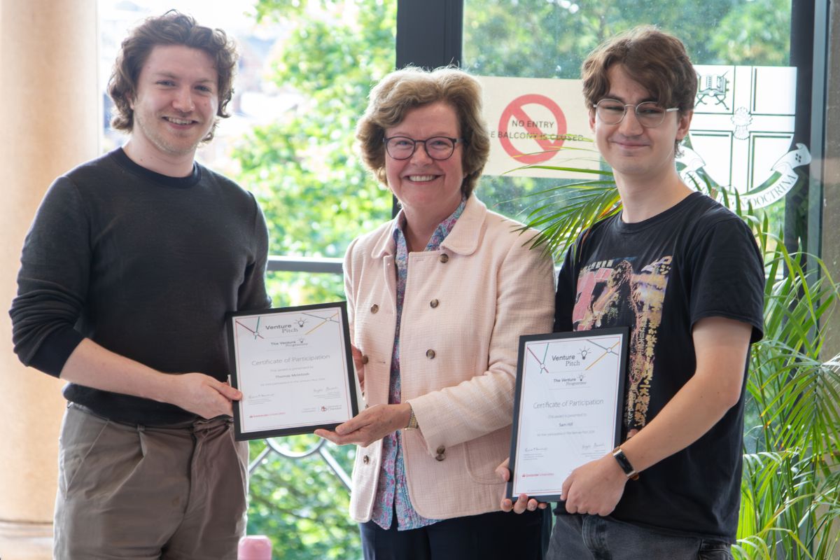 The winners of the Venture Pitch Pre-Launch competition.