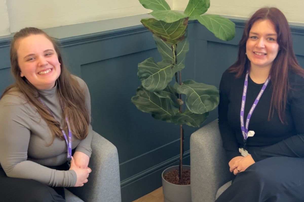 University of Chester Law students, Megan Arnold (left) and Chloe Lewis 1