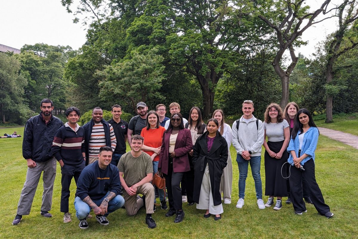 Enterprise Development Programme students with Lewis Ellis.