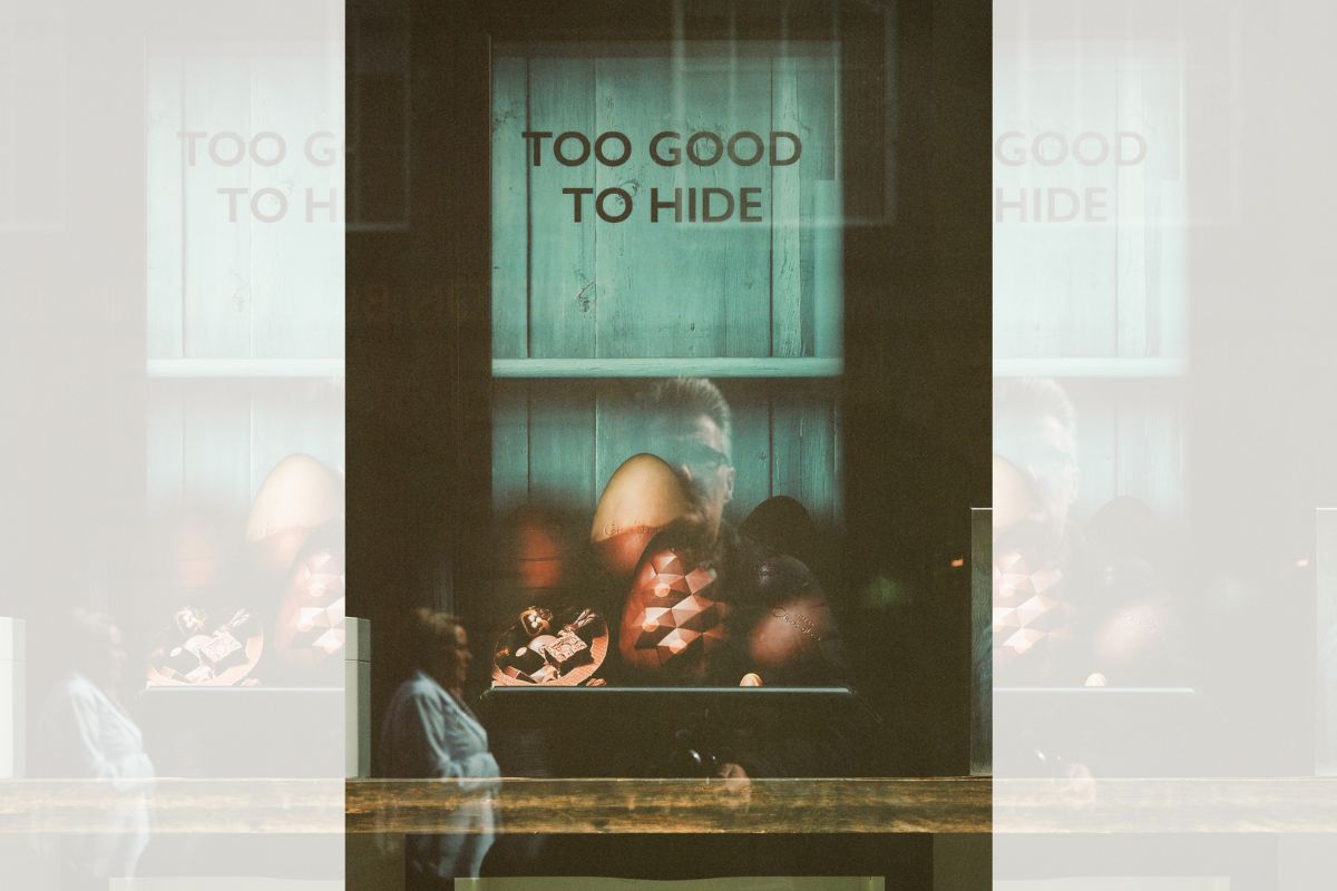 Images by Tony Hayes on display at the Too Good to Hide exhibition.