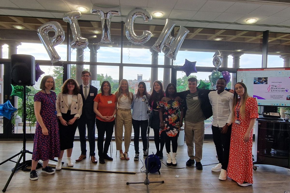 Venture Pitch award winners and Venture staff.