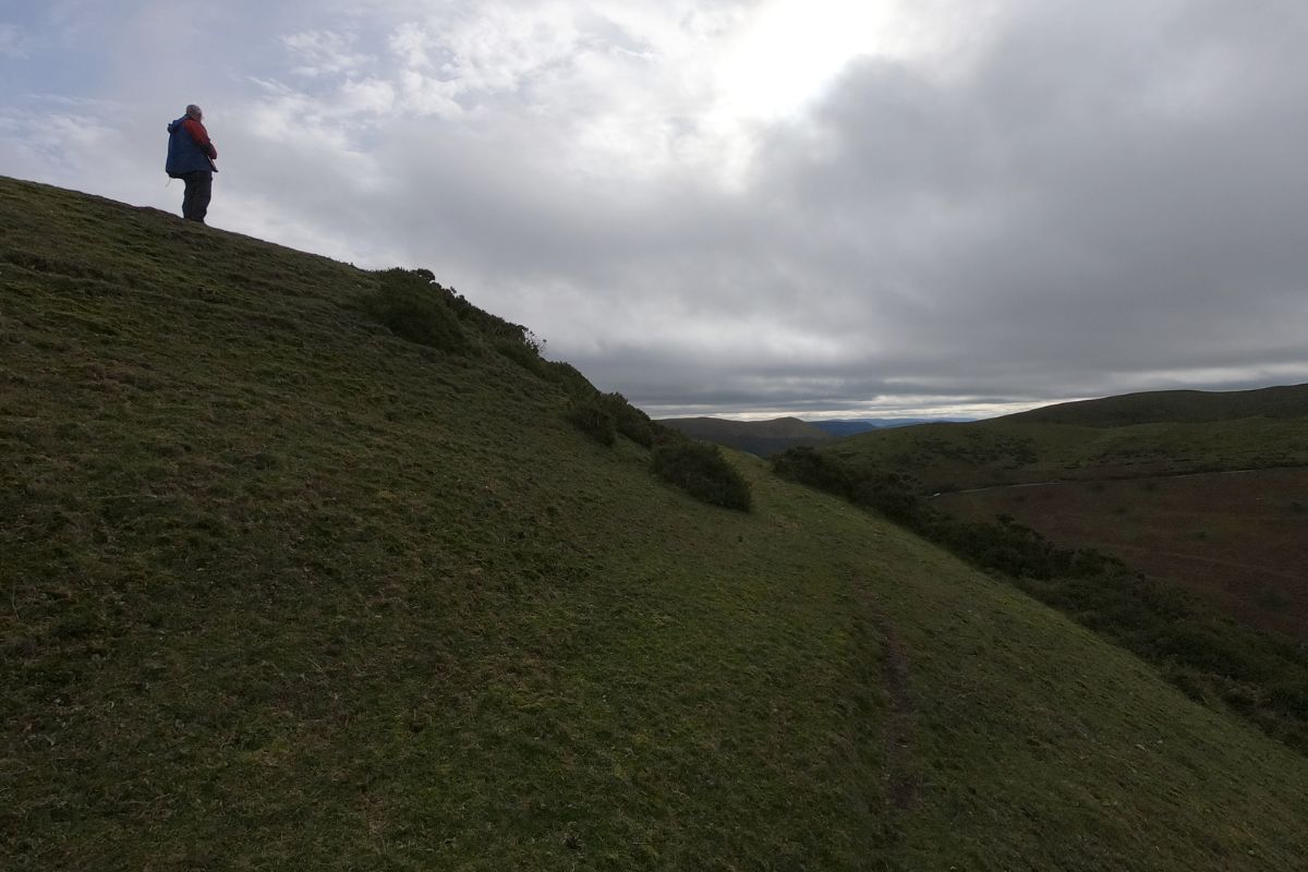 Professor Stewart Ainsworth at Bodbury Hill.