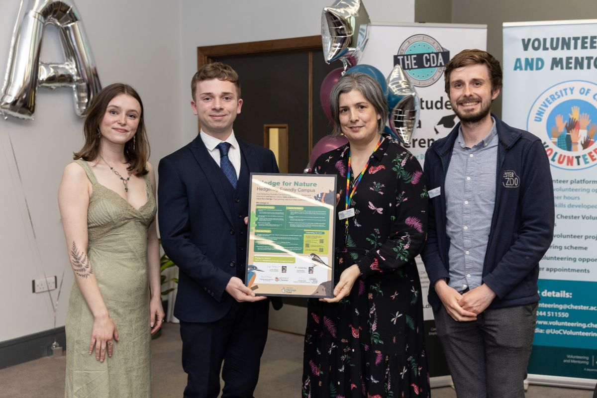 Hedgehog pledge with Chester Zoo