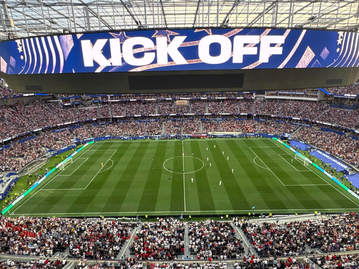 A World Cup stadium.