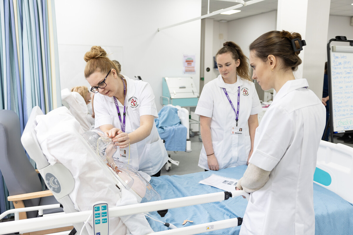 Students in Nutrition and Dietetics Simulation Session