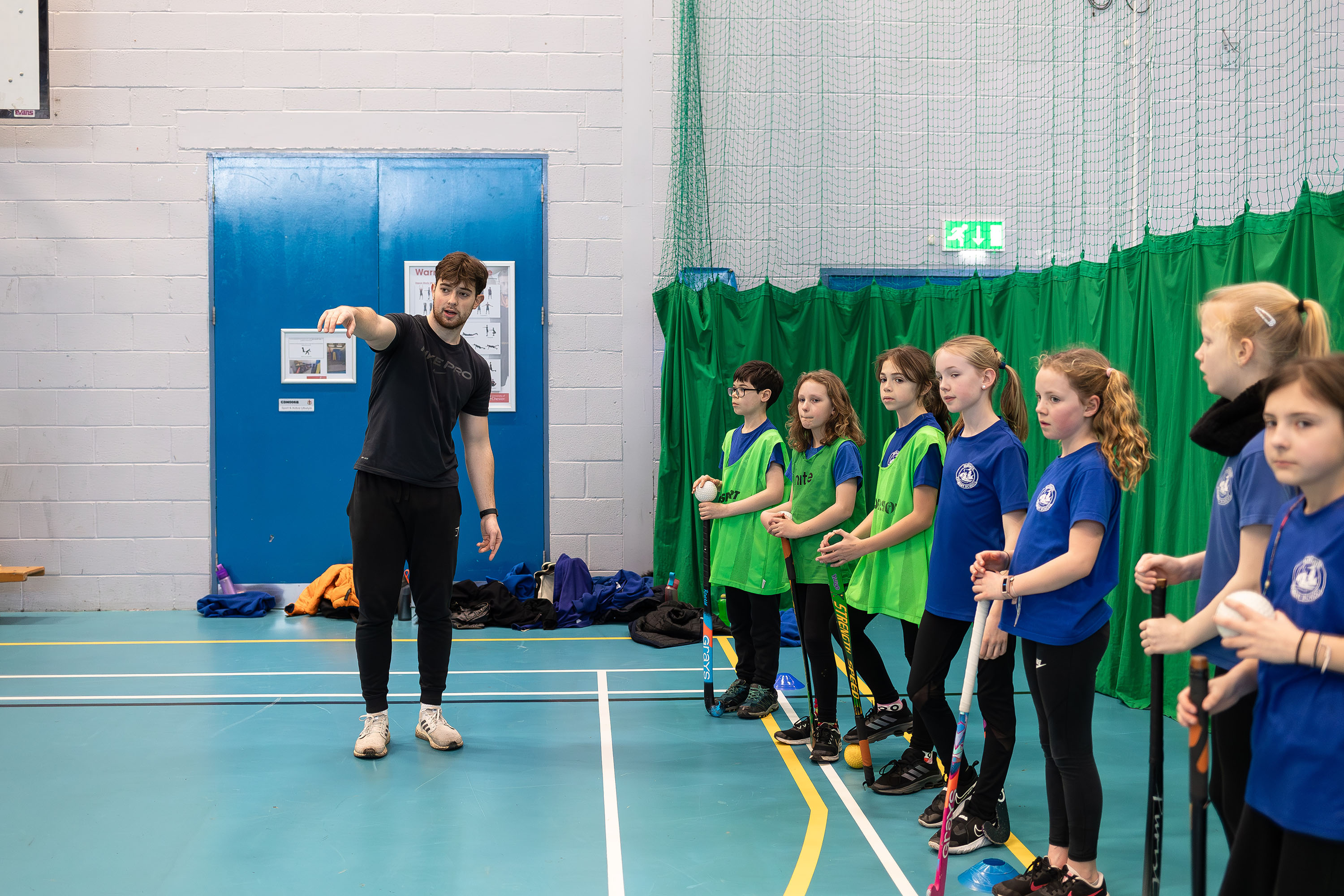 Primary school coaching session