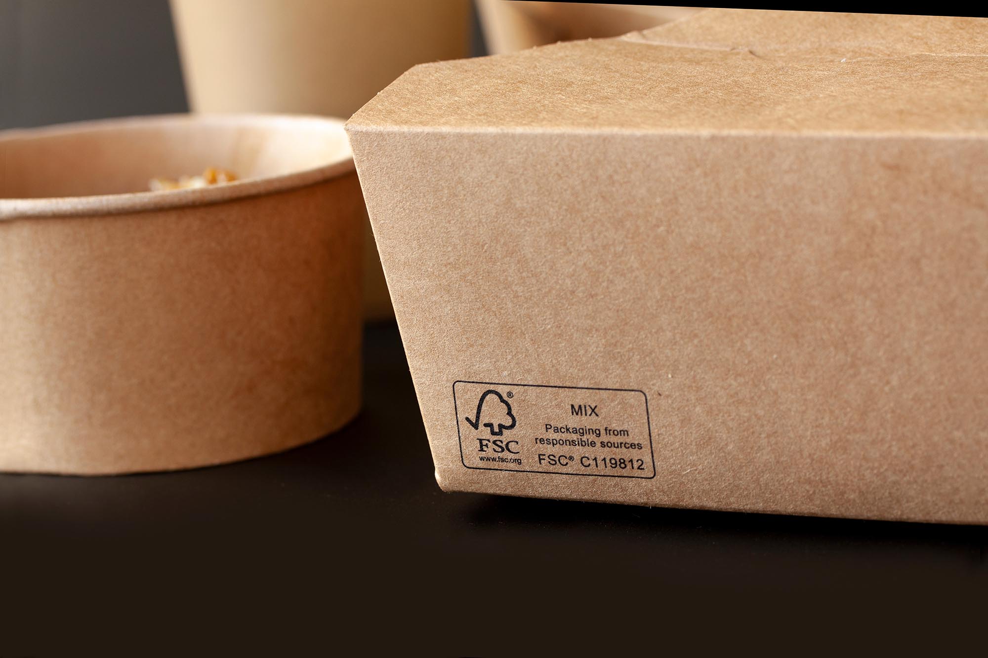 Food containers made from sustainable materials