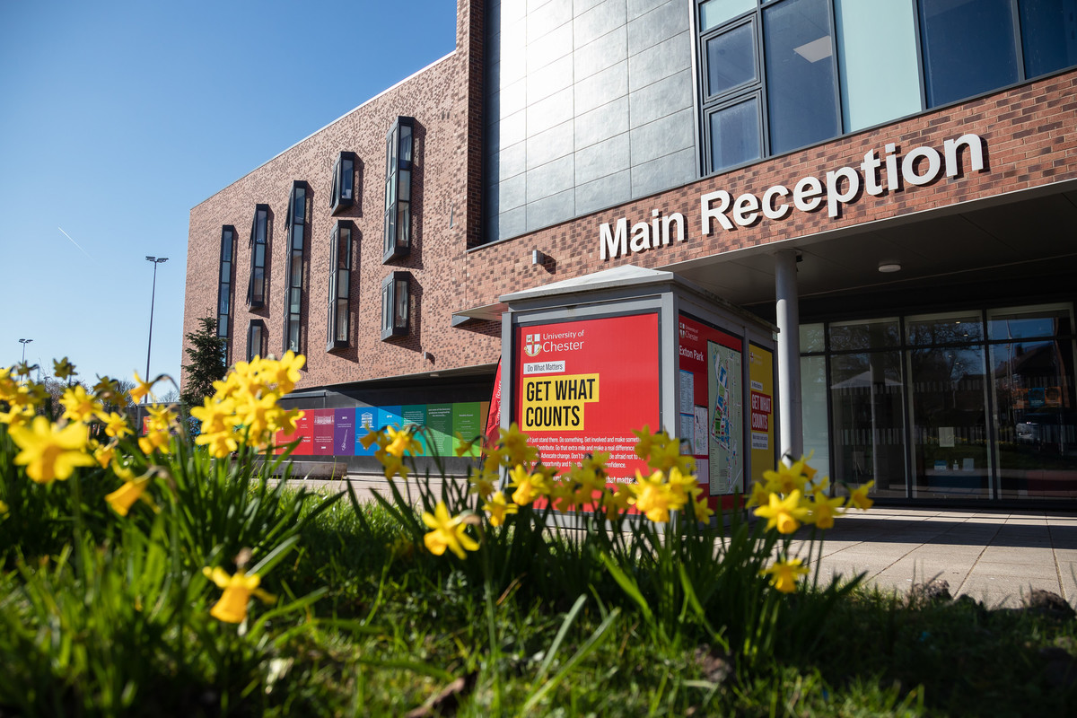 Image of flowers on Exton Park Campus