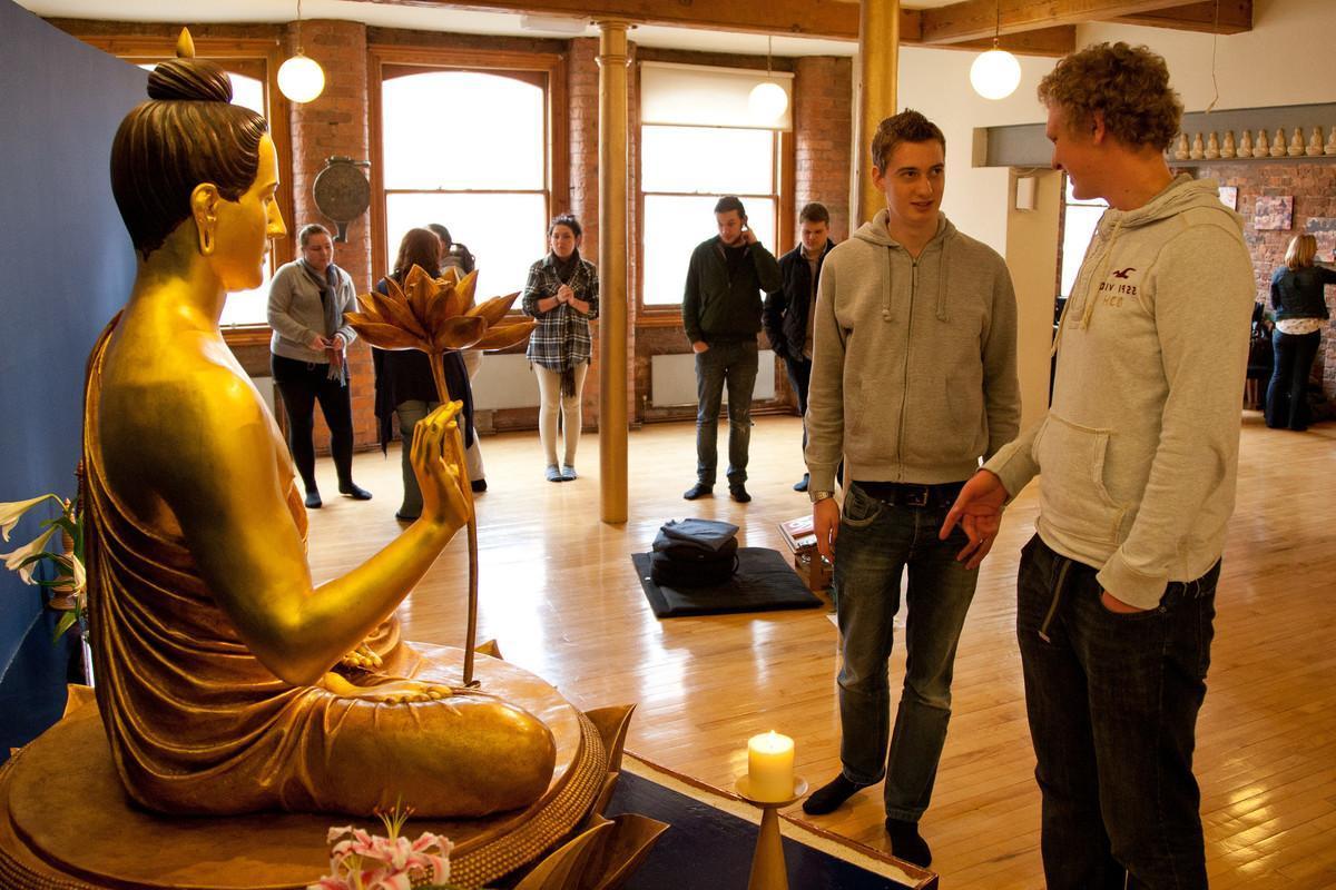Students on the Secondary Religious Studies PGCE with QTS course at the University of Chester explore world religions and beliefs in an interactive learning environment, developing subject knowledge and classroom teaching skills.