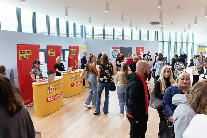 An image of a welcome event